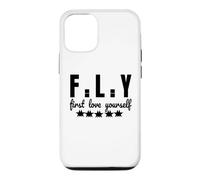 Custodia per iPhone 12/12 Pro Design carino dice che il primo amore te stesso vola