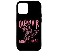 Custodia per iPhone 12/12 Pro Design estivo Ocean Air Don't Care Surfer Girl