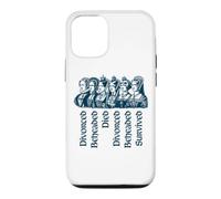 Custodia per iPhone 12/12 Pro Destini delle sei mogli di Enrico VIII Navy Print