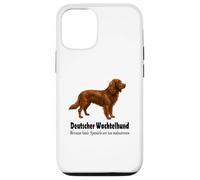 Custodia per iPhone 12/12 Pro Deutscher Wachtelhund Dog Bold Humor e Spaniel Sass