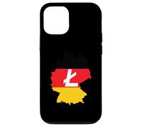 Custodia per iPhone 12/12 Pro Deutschland Litecoin German Flag Cryptocurrency Litecoin LTC