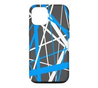 Custodia per iPhone 12/12 Pro Diagonal Dynamics Medio-Blu e Bianco