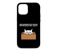 Custodia per iPhone 12/12 Pro Did Someone Say Yarn Funny Cat Lover Knitting Crochet Hobby