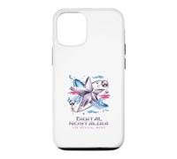 Custodia per iPhone 12/12 Pro Digital Nostalgia Y2K Revival Mode Star Cybercore Estetica