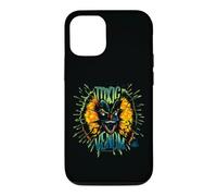 Custodia per iPhone 12/12 Pro Dilofosauro veleno tossico al neon di Jurassic Park