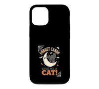 Custodia per iPhone 12/12 Pro Dimentica le caramelle Dammi un gatto Moon Ghost Halloween