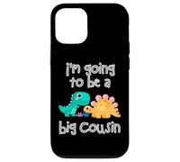 Custodia per iPhone 12/12 Pro Dinosaur Lovers I'm Going To Be A Big Cousin Crew Ragazze Ragazzi