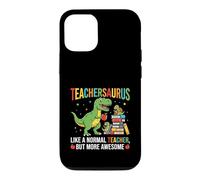 Custodia per iPhone 12/12 Pro Dinosauri Teachersaurus Impressionante Insegnante