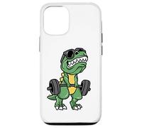 Custodia per iPhone 12/12 Pro Dinosauro T-Rex Short Arms Funny Weightlifting Dino T Rex
