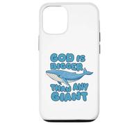 Custodia per iPhone 12/12 Pro Dio è più grande di qualsiasi balena blu gigante simpatici bambini cristiani