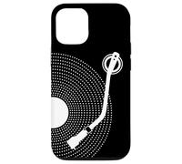 Custodia per iPhone 12/12 Pro Disco in vinile divertente, design retrò, platino DJ, pop
