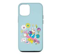 Custodia per iPhone 12/12 Pro Disney Alice in Wonderland White Rabbit Retro Colors Collage