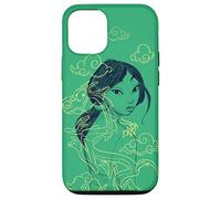 Custodia per iPhone 12/12 Pro Disney Princess Mulan e Mushu Verde