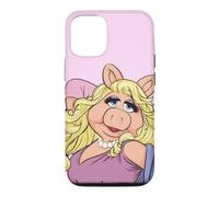 Custodia per iPhone 12/12 Pro Disney The Muppets Miss Piggy Big Face Pink