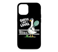 Custodia per iPhone 12/12 Pro Divertente Anatra Da Padel Indovina Il Mio Livello Livello