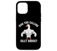 Custodia per iPhone 12/12 Pro Divertente Angry Goose Gym Meme che chiami Silly Goose