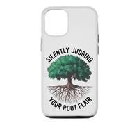 Custodia per iPhone 12/12 Pro Divertente arboricoltore amante degli alberi giudicare silenziosamente il tuo talento radicale