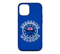 Custodia per iPhone 12/12 Pro Divertente Blu Giallo Unione Europea Rifugiati Brexit