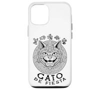 Custodia per iPhone 12/12 Pro Divertente calendario Maya per amanti dei gatti Cinco De Mayo Gato De Fiesta