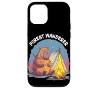 Custodia per iPhone 12/12 Pro Divertente capibara della foresta per gli amanti dei vagabondi e dei capibara