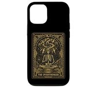 Custodia per iPhone 12/12 Pro Divertente carta dei tarocchi Lo scheletro pensatore eccessivo salute mentale