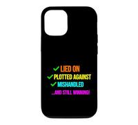 Custodia per iPhone 12/12 Pro Divertente detto bugiardo tramato contro Mishandled