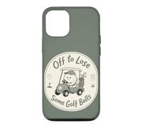 Custodia per iPhone 12/12 Pro Divertente golf cart golfista Fore Fun alcune palline da golf