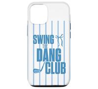 Custodia per iPhone 12/12 Pro Divertente Golf Swing the Dang Club Blu Golf Mom