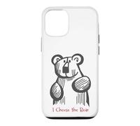 Custodia per iPhone 12/12 Pro Divertente orsetto con scritta "I Choose the Bear"