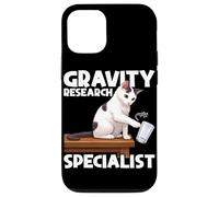 Custodia per iPhone 12/12 Pro Divertente specialista di ricerca sulla gravità del gatto amante dei gatti proprietario di gattini