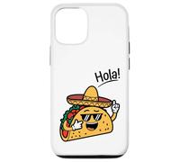 Custodia per iPhone 12/12 Pro Divertente Taco Indossare Sombrero Occhiali Da Sole Messicani Bambini Umorismo
