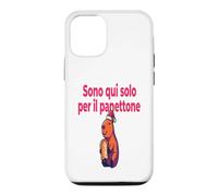Custodia per iPhone 12/12 Pro Divertenti Frasi Natale Panettone Amanti Dolce