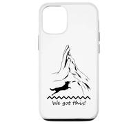 Custodia per iPhone 12/12 Pro Dog Dock Immersione zampa e mano Amore Cane Salto Nuoto