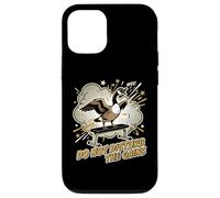 Custodia per iPhone 12/12 Pro Don't Disturb The Gains - Divertente sollevatore di pesi a forma di oca da palestra