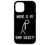 Custodia per iPhone 12/12 Pro Dov'è la mia presa da 10 mm? Car Lover Meccanico Garage Car Guy