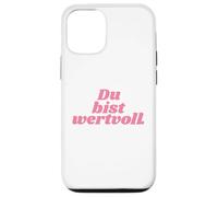 Custodia per iPhone 12/12 Pro Du bist wertvoll - Positive Affirmations