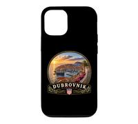 Custodia per iPhone 12/12 Pro Dubrovnik Croazia Tramonto City Wall View