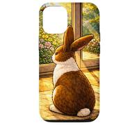 Custodia per iPhone 12/12 Pro Dutchie Bunny seduto dentro mentre guarda fuori