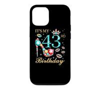 Custodia per iPhone 12/12 Pro È il mio 43esimo compleanno Carina reginetta del compleanno di 43 anni