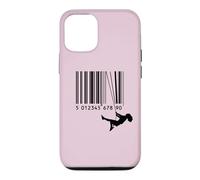 Custodia per iPhone 12/12 Pro ean code girl altalena out of the box extra LOL nero