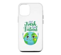 Custodia per iPhone 12/12 Pro Earth Day Don't Trash Your Future Uomo Donna Ragazzo Ragazza Bambino