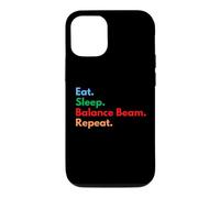 Custodia per iPhone 12/12 Pro Eat Sleep Balance Beam Repeat per gli amanti del raggio di equilibrio