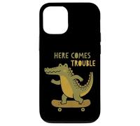 Custodia per iPhone 12/12 Pro Ecco che arriva il problema Crocodile Skateboard Skateboard