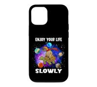 Custodia per iPhone 12/12 Pro Enjoy Your Life Slowly Turtle Sloth Funny Sloths Turtles