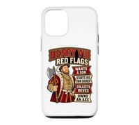 Custodia per iPhone 12/12 Pro Enrico VIII Bandiere Rosse Divertente Tudor Storia Inglese