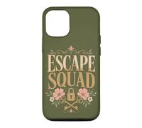 Custodia per iPhone 12/12 Pro Escape Squad Escape Room Puzzle Lover Porta chiusa