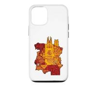 Custodia per iPhone 12/12 Pro España Spagna Mappa Luoghi d'interesse Sagrada Familia Graphic Design