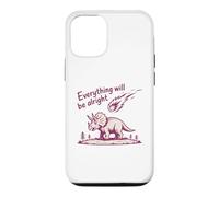 Custodia per iPhone 12/12 Pro Everything Is Alright Dinosaur Asteroid Chaos Graphic Retro