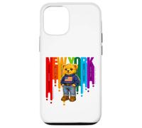 Custodia per iPhone 12/12 Pro Exceed The Limit New York Teddy Bear- Colorful NYC Boroughs