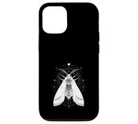 Custodia per iPhone 12/12 Pro Falena Luna Geometria Sacra Arte Mistica